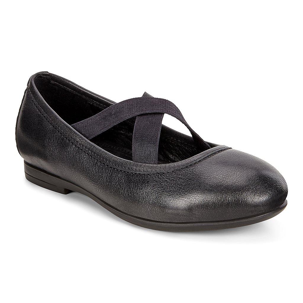 Ecco Audrey Girls Ballet Flats In Black Sale - India RVL-914032